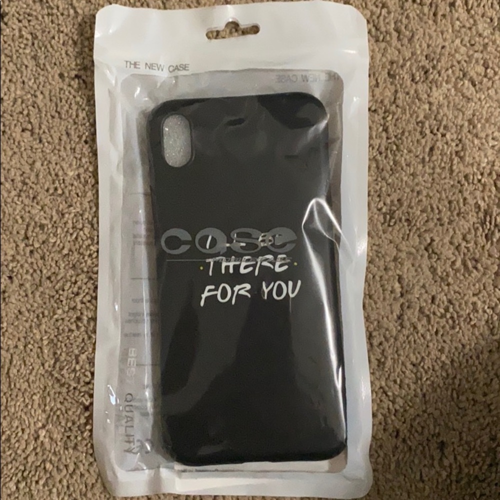 Friends silicon black case